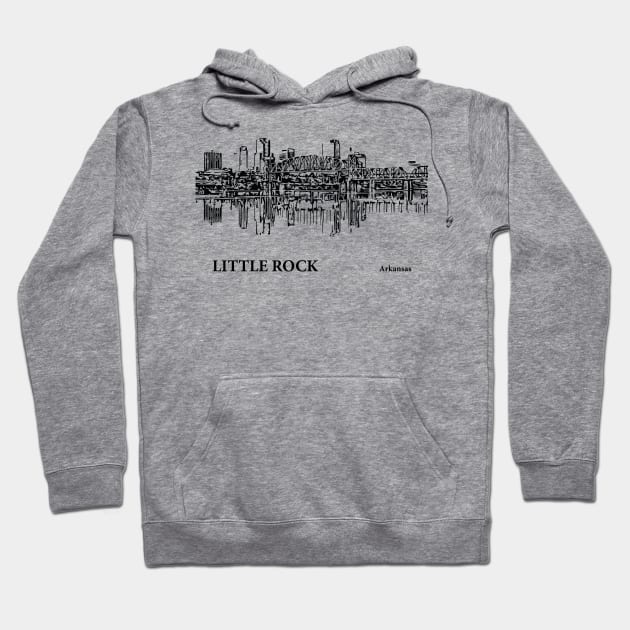 Little Rock - Arkansas Hoodie by Lakeric